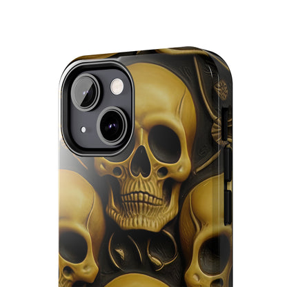 Metallic Chrome Skulls and classic Designed 18 Tough Phone Cases