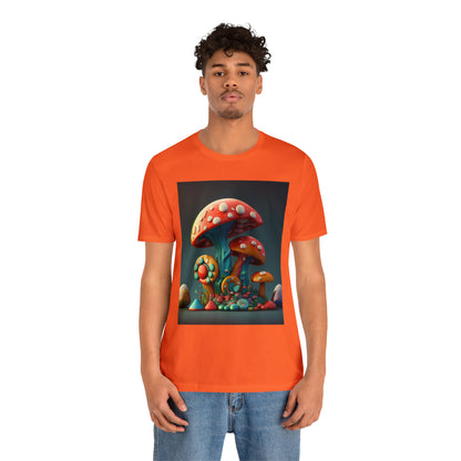 Hippie Mushroom Color Candy Style Design Style 6 Unisex Jersey Short Sleeve Tee