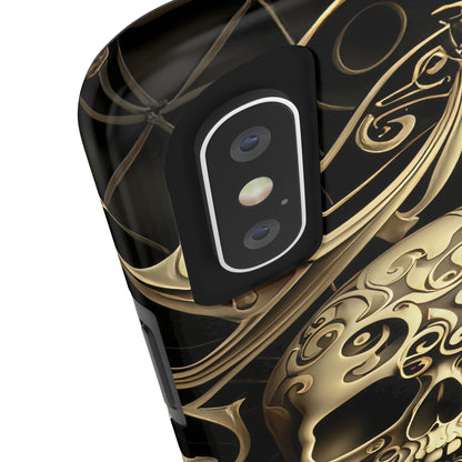 Metallic Chrome Skulls and classic Designed 7 Tough Phone Cases