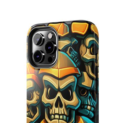 Metallic Chrome Skulls and classic Designed 16 Tough Phone Cases