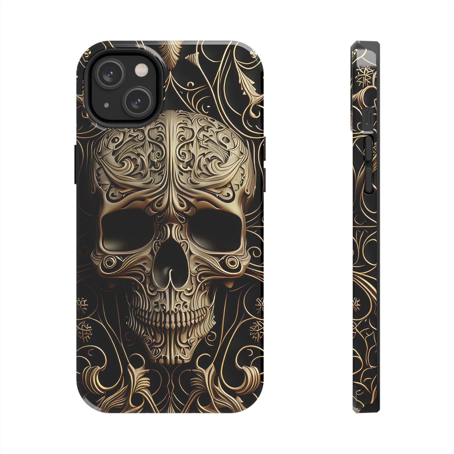 Metallic Chrome Skulls and Classic Designed 8 Tough Phone Cases