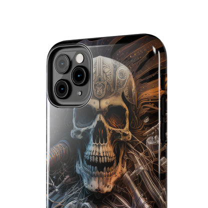 Skull Motorcycle Rider, Ready to Tear Up Road On Beautiful Bike 8 Tough Phone Cases