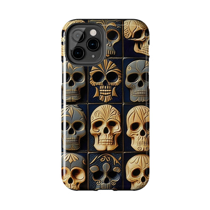 Metallic Chrome Skulls and classic Designed 17 Tough Phone Cases