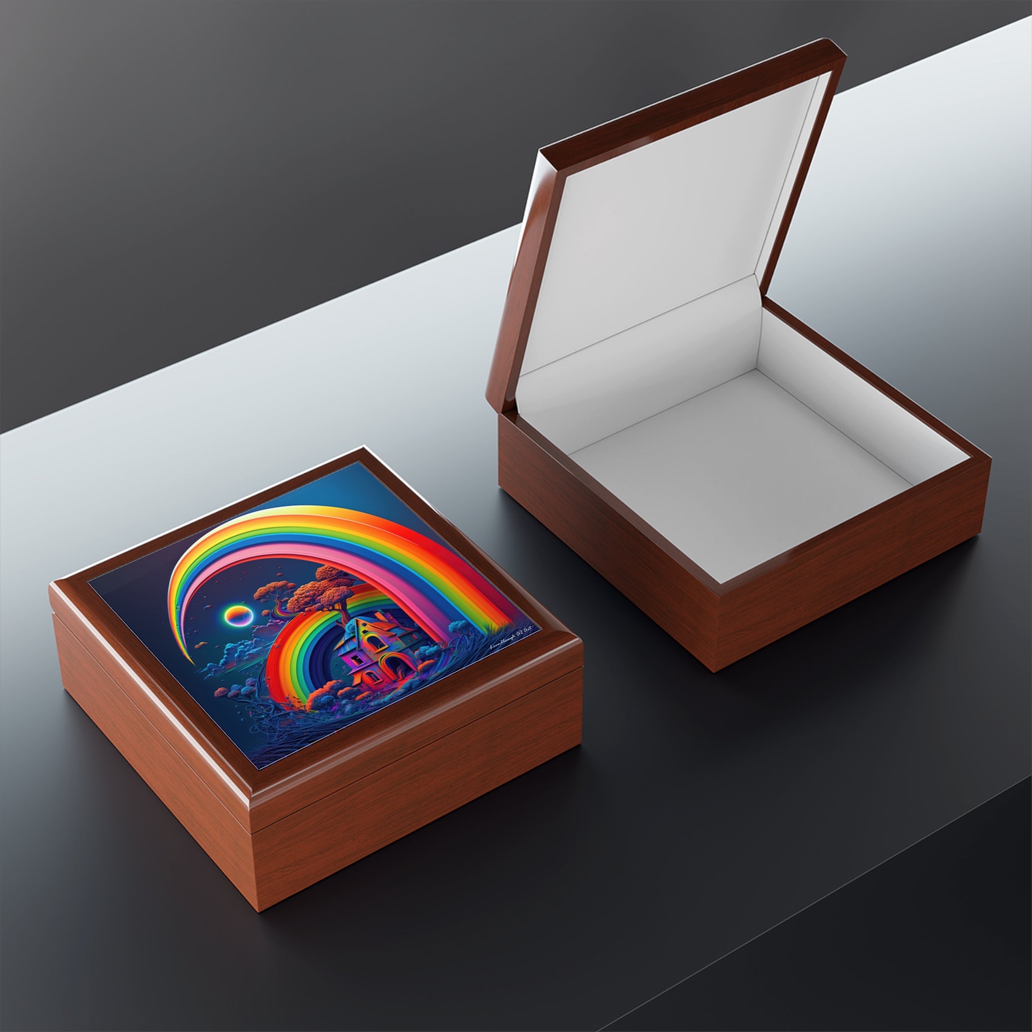 Home Beneath the Rainbow, Jewelry- Stash- Collection Box
