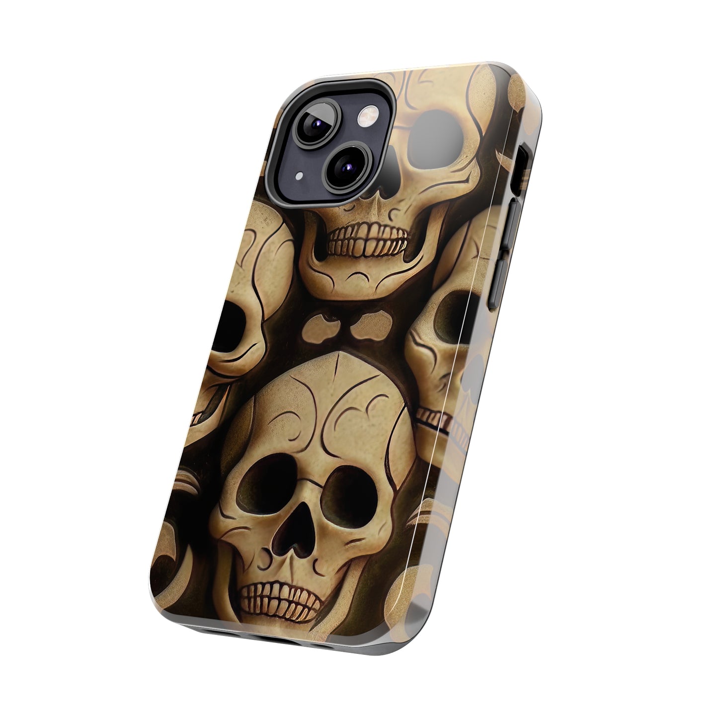 Metallic Chrome Skulls and classic Designed 19 Tough Phone Cases