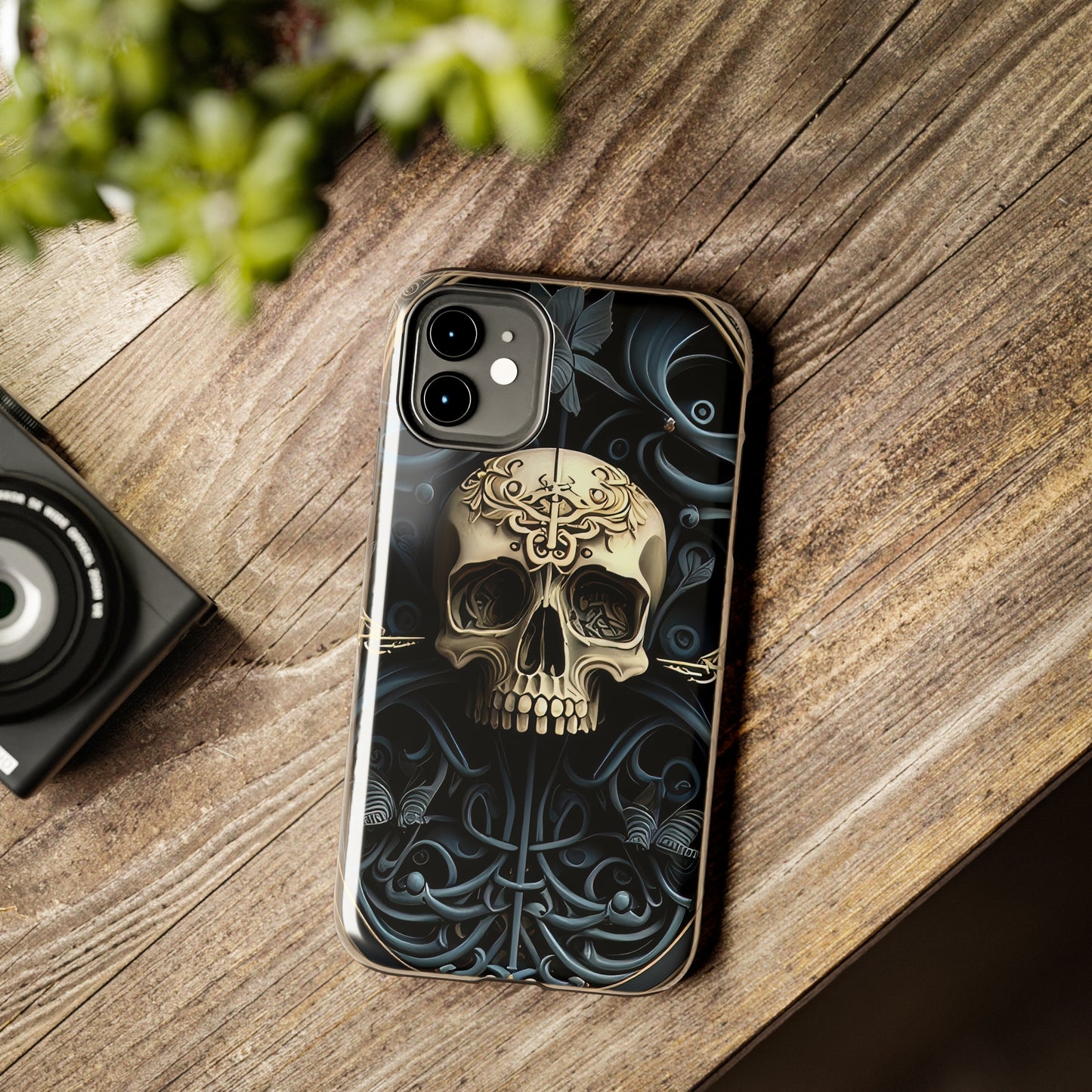 Metallic Chrome Skulls and classic Designed 6 Tough Phone Cases