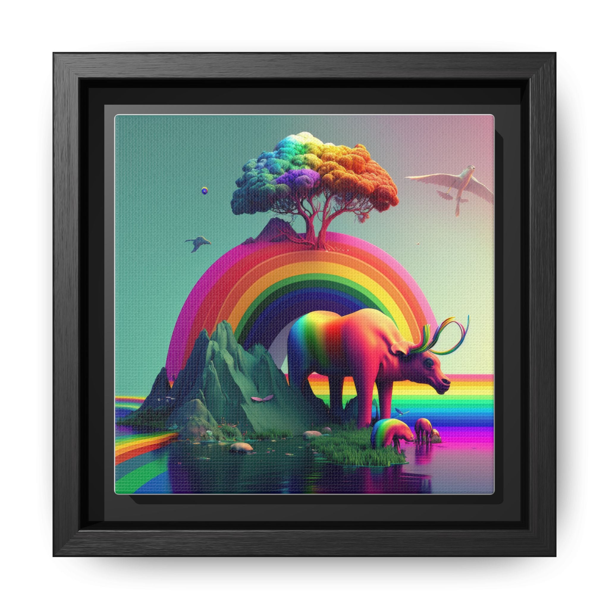 Sanctuary of Color, Art Print — Colorful Modern Wall Canvas