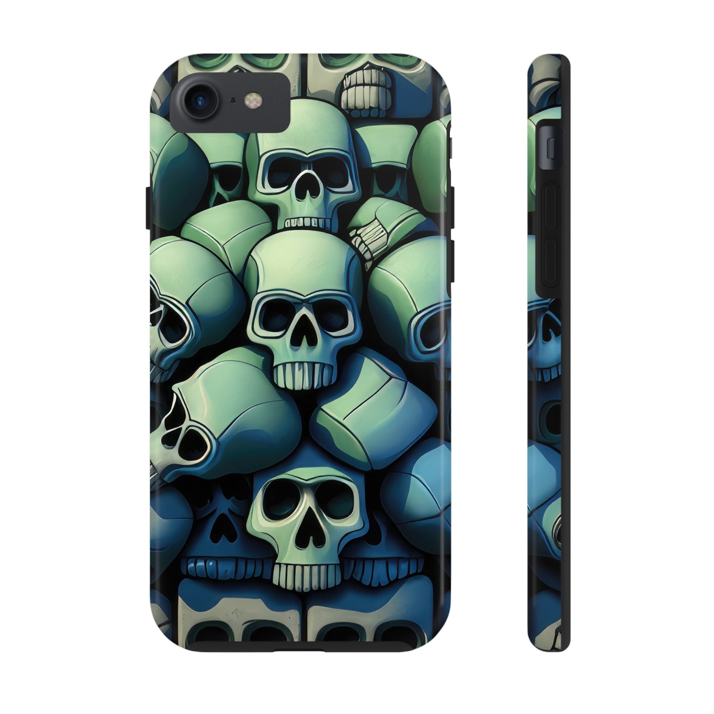 Metallic Chrome Skulls and classic Designed 10 Tough Phone Cases