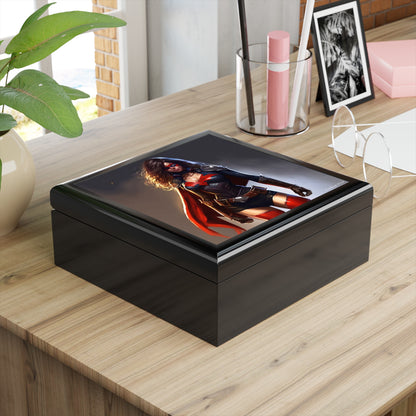 Superhero In All Forms, Black or Brown Jewelry Box