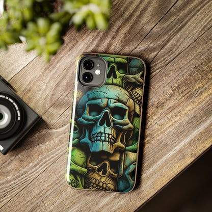 Metallic Chrome Skulls and classic Designed 13 Tough Phone Cases