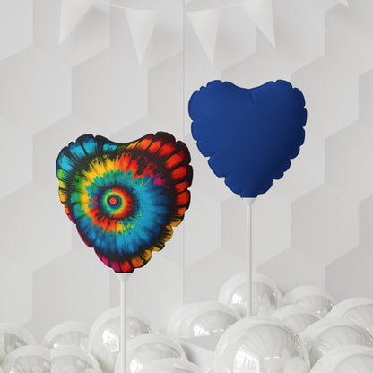 Bold And Beautiful Tie Dye Style 4 Balloon (Round and Heart-shaped), 11"