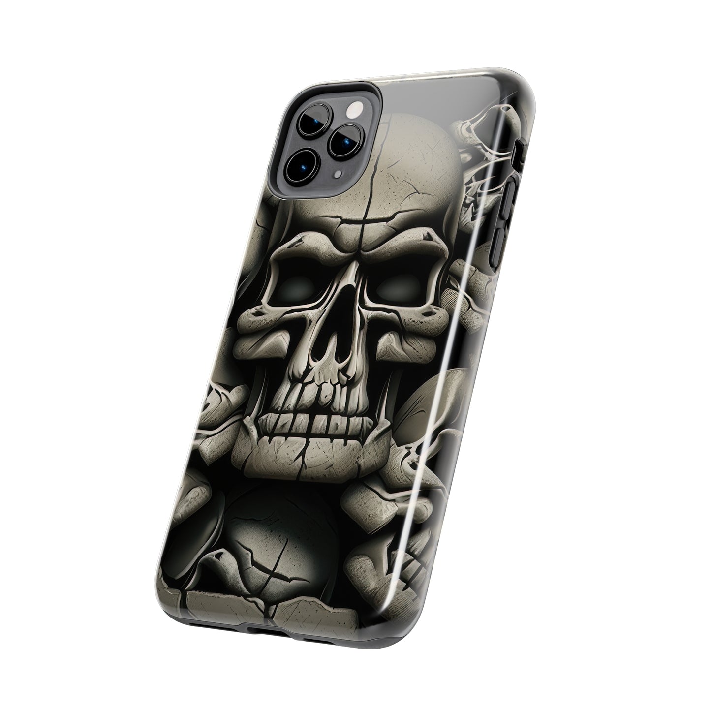 Metallic Chrome Skulls and classic Designed 12 Tough Phone Cases