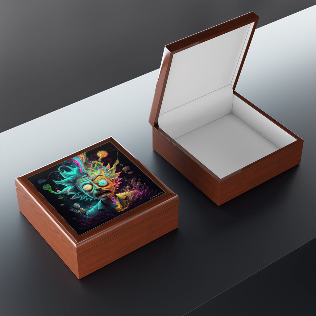Cosmic Duality: A Journey Through Dimensions, Jewelry- Stash- Collection Box