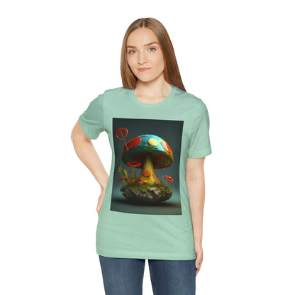 Hippie Mushroom Color Candy Style Design Style 4 Unisex Jersey Short Sleeve Tee