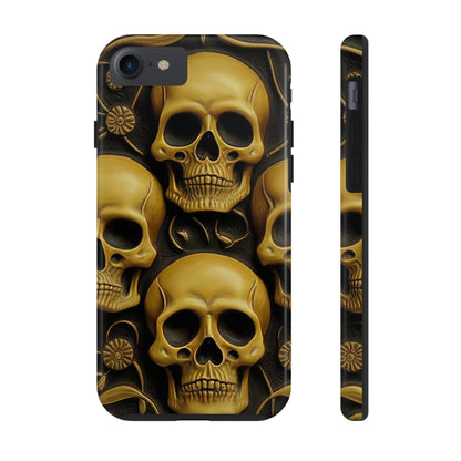 Metallic Chrome Skulls and classic Designed 18 Tough Phone Cases