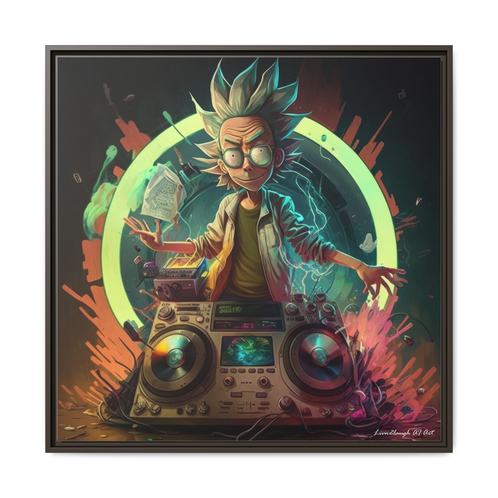 Frequency of Genius, Art Print — Colorful Modern Wall Canvas