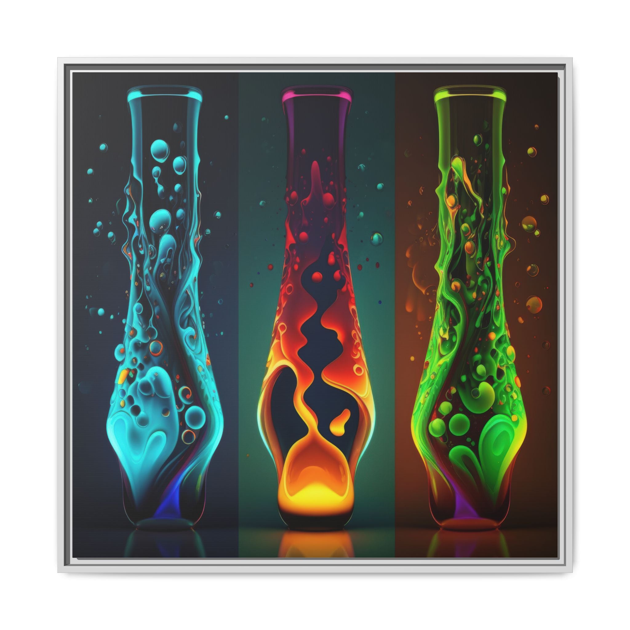 Three States of Flow, Art Print — Colorful Modern Wall Canvas