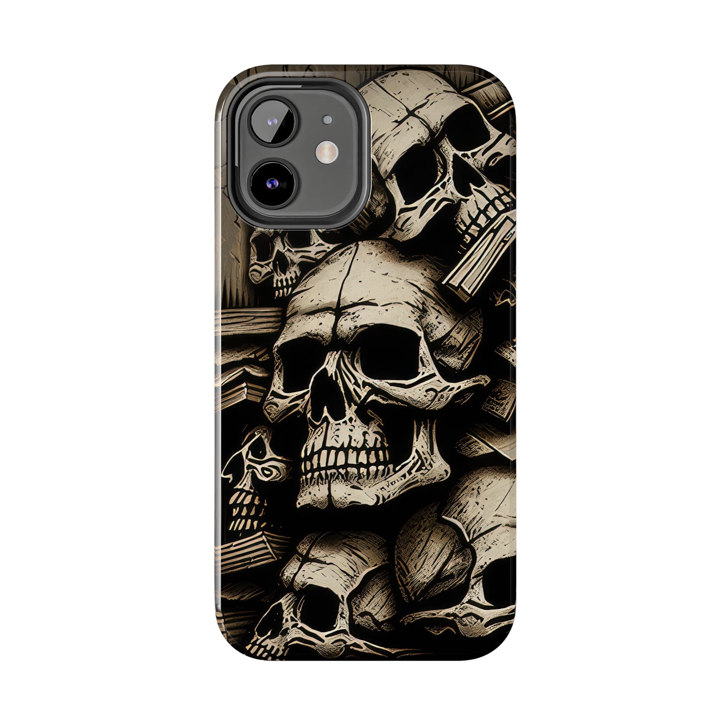 Metallic Chrome Skulls and classic Designed 14 Tough Phone Cases