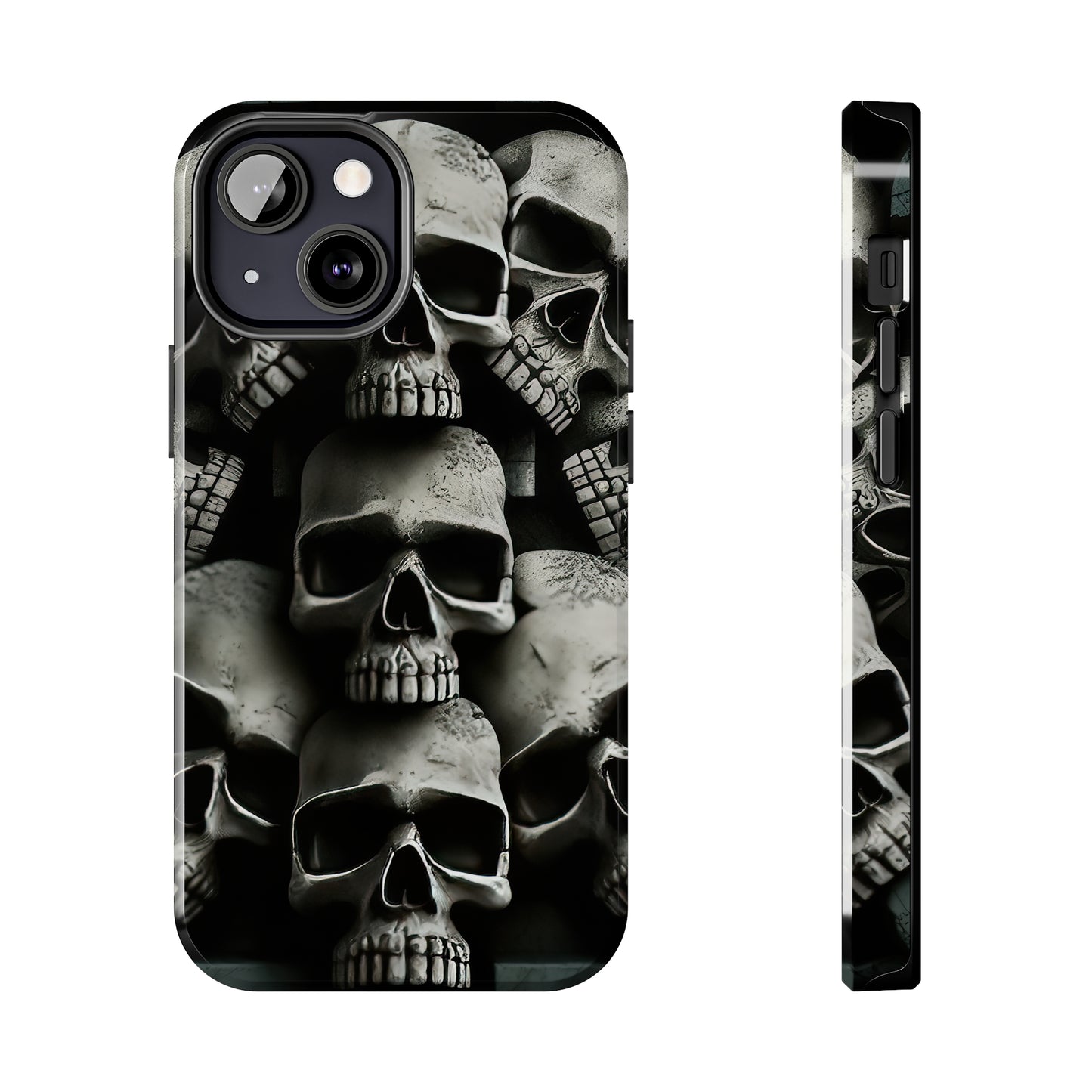 Metallic Chrome Skulls and classic Designed 11 Tough Phone Cases