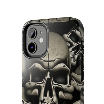 Metallic Chrome Skulls and classic Designed 12 Tough Phone Cases