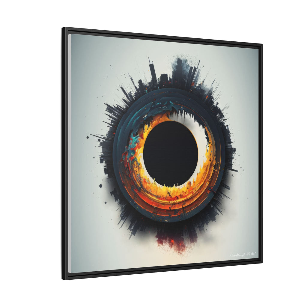 Eclipse of Industry, Art Print — Colorful Modern Wall Canvas