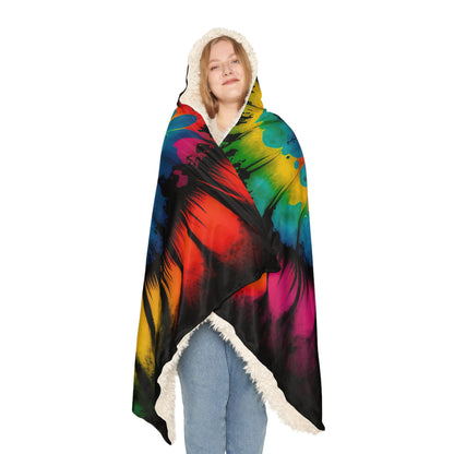 Bold And Beautiful Tie Tye Style Four Snuggle Blanket