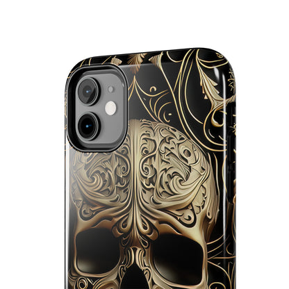 Metallic Chrome Skulls and Classic Designed 8 Tough Phone Cases