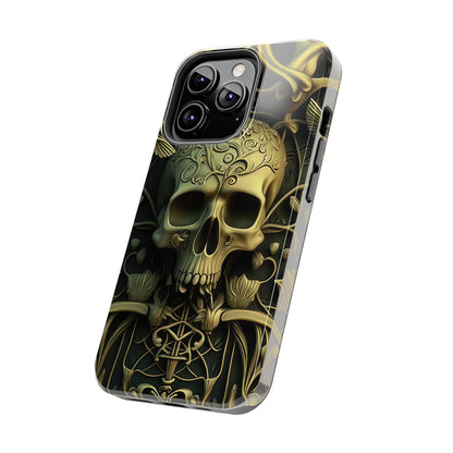 Metallic Chrome Skulls and classic Designed 3 Tough Phone Cases