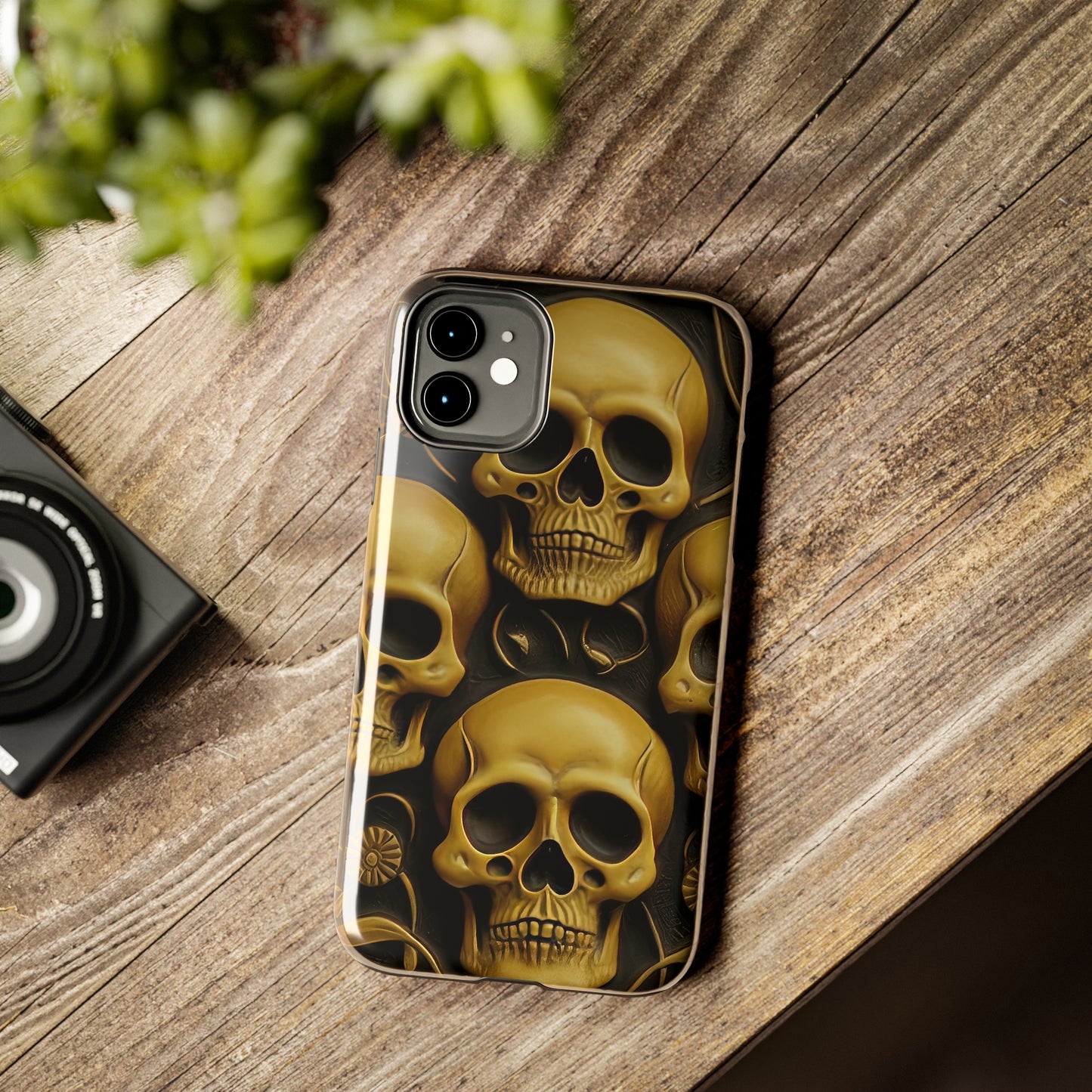 Metallic Chrome Skulls and classic Designed 18 Tough Phone Cases