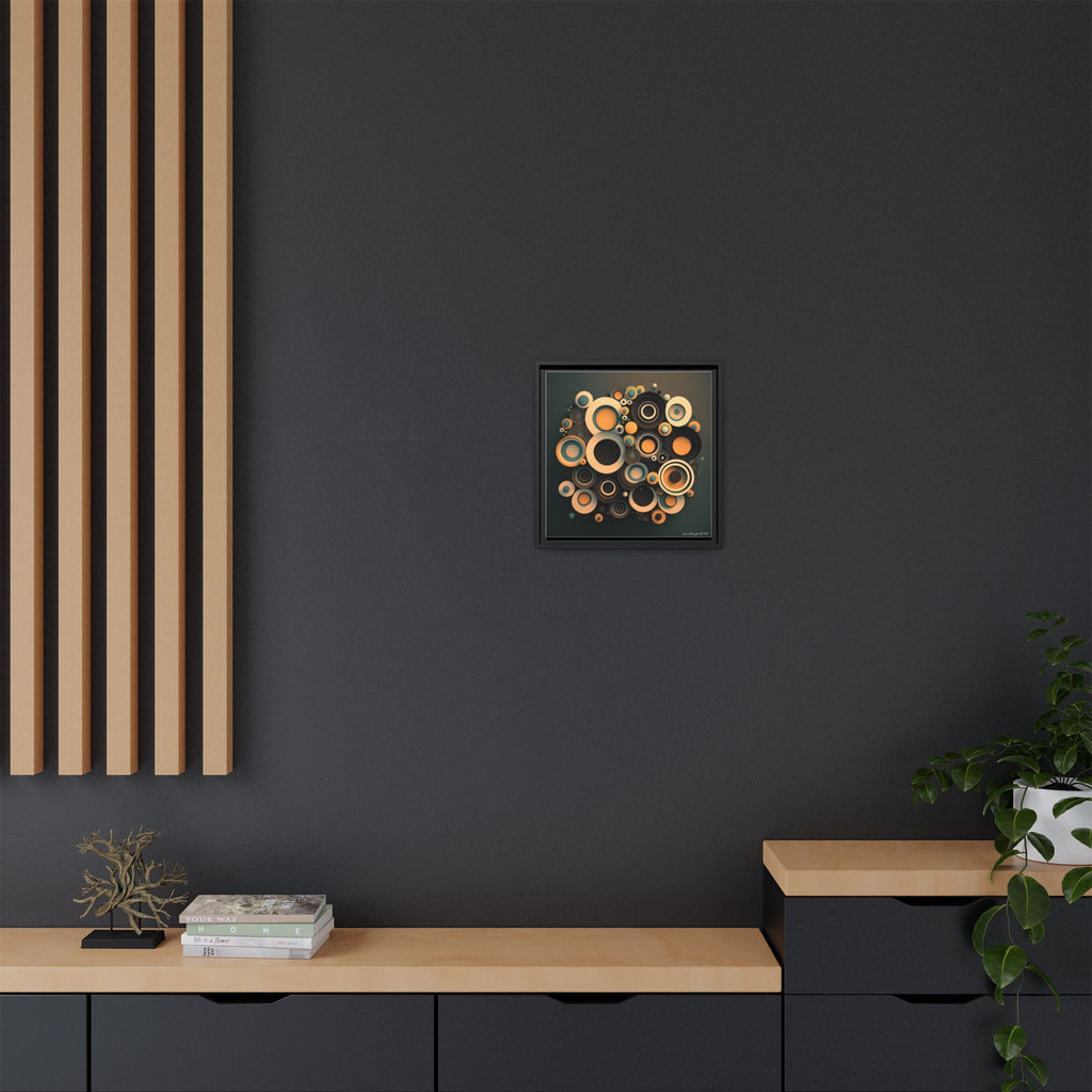 Concentric Harmony, Art Print — Colorful Modern Wall Canvas