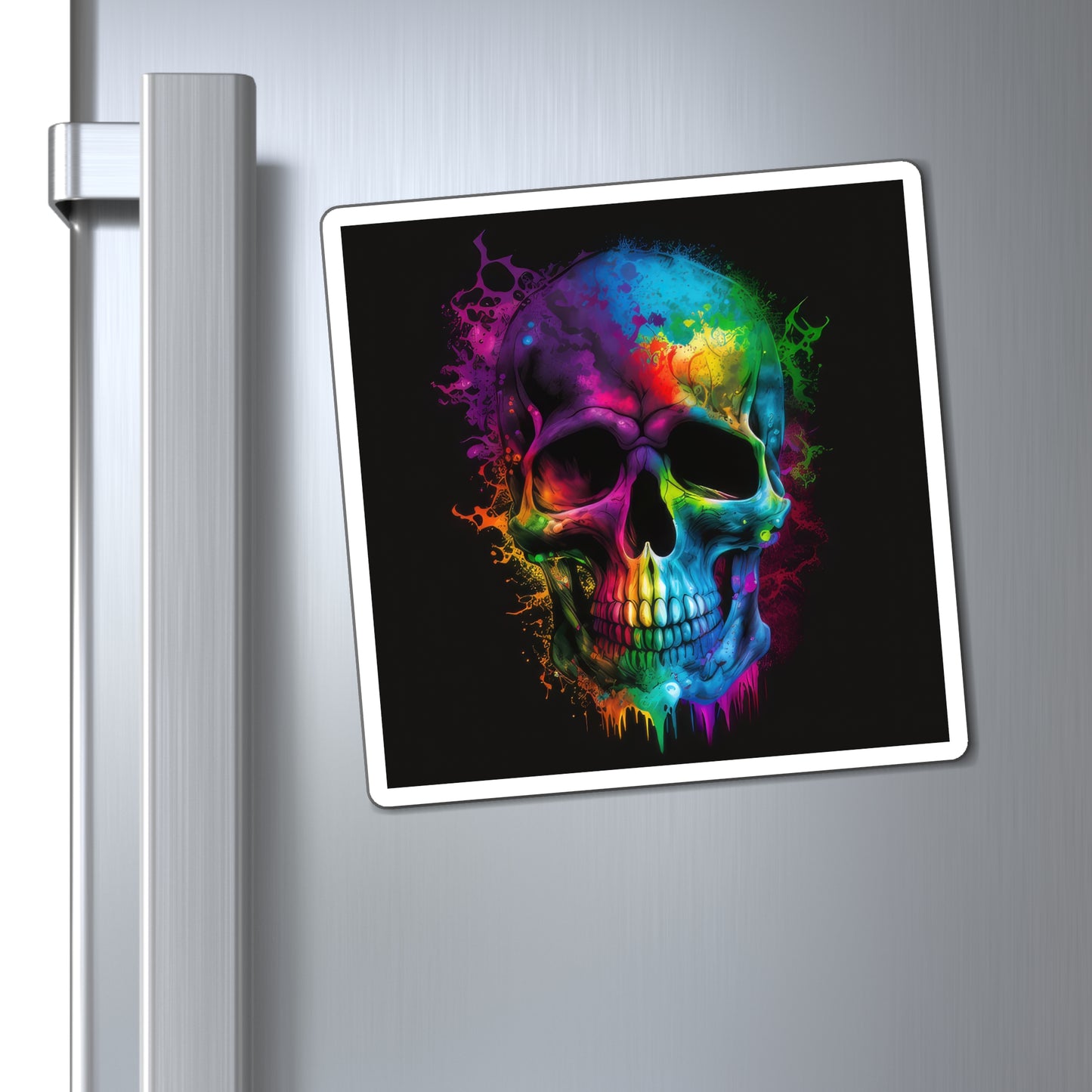 Bold And Beautiful Tie Dye Skulls, Style 5 Magnets