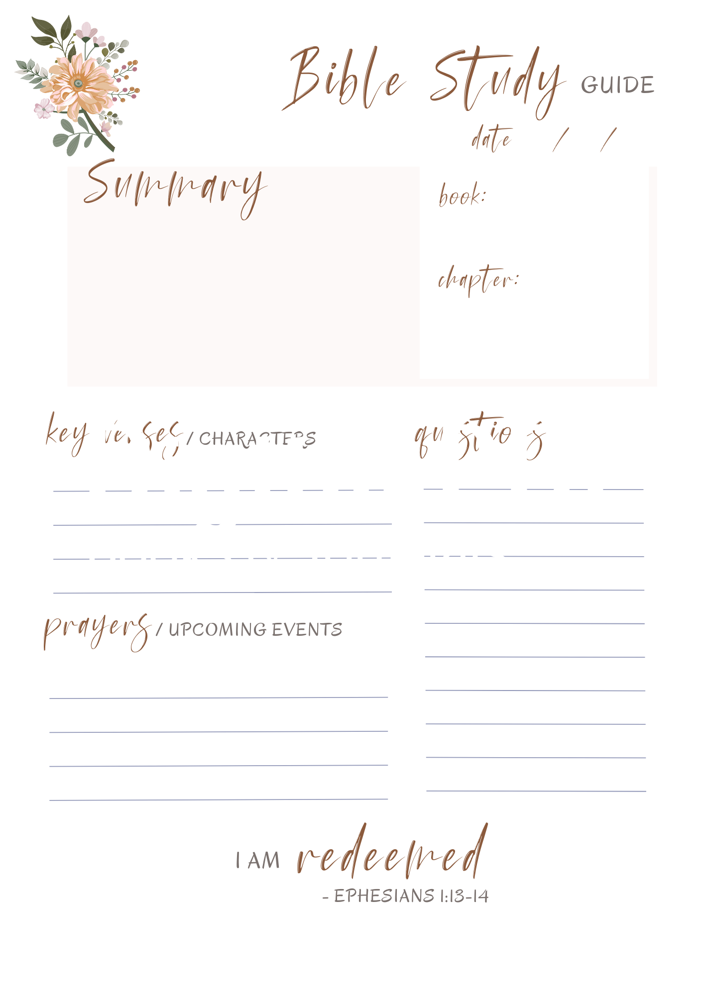 Woman's Bible Study Faith Based Journal