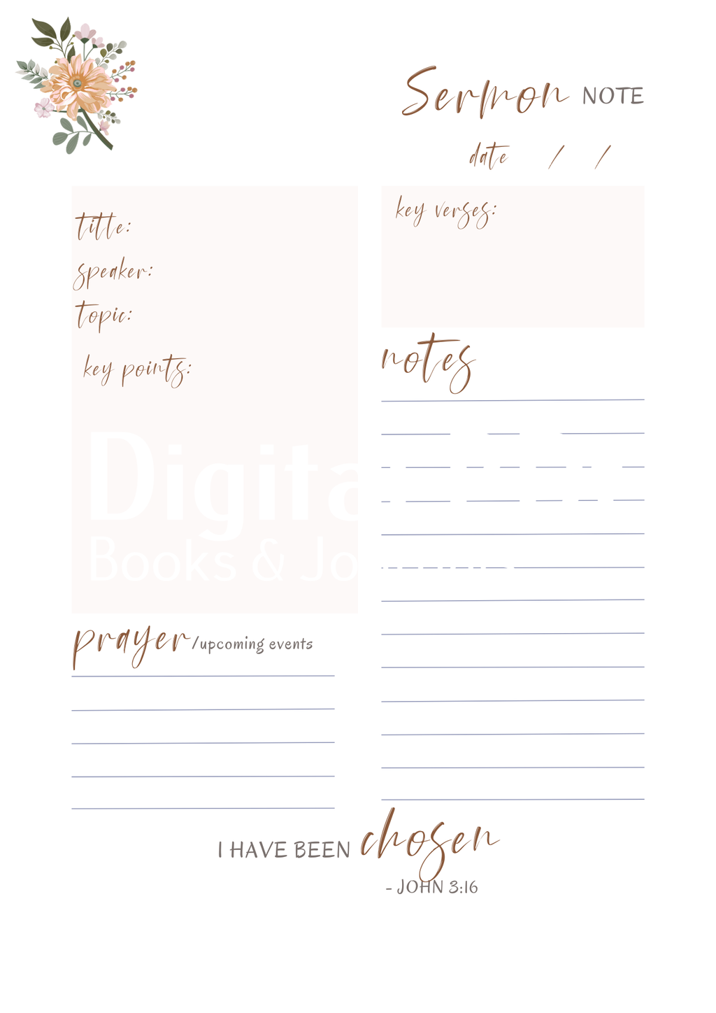 Woman's Bible Study Faith Based Journal