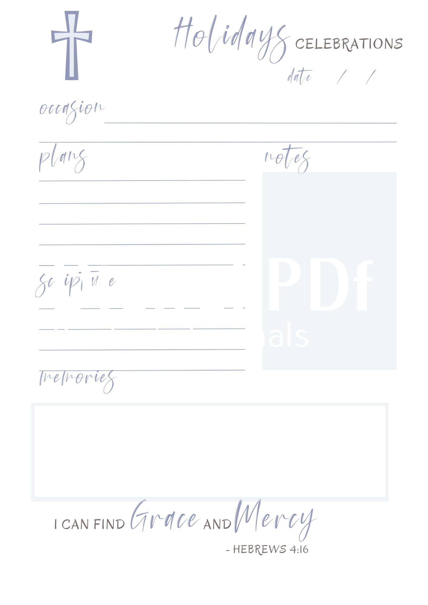 Woman's Faith Based Journal, PDF Download