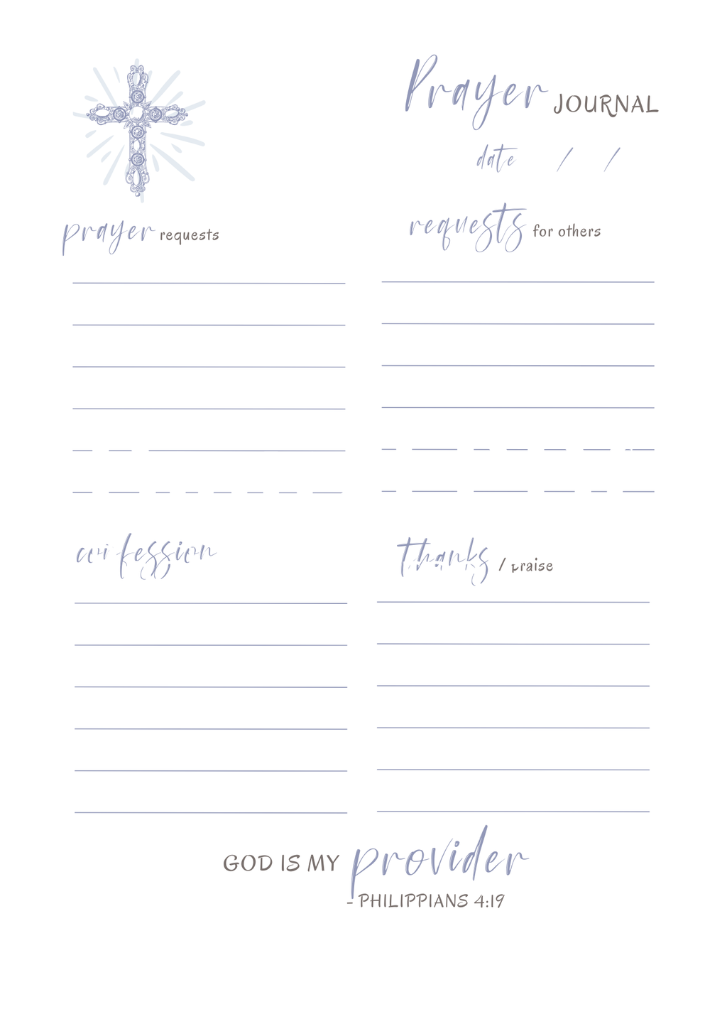 Woman's Faith Based Journal, PDF Download