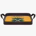 I"m To Busy Smoking My Own To Notice If you Grass is Greener PU Leather Tray