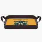 I"m To Busy Smoking My Own To Notice If you Grass is Greener PU Leather Tray