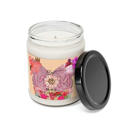 Best Mom Ever Butterfly Scented Soy Candle, 9oz