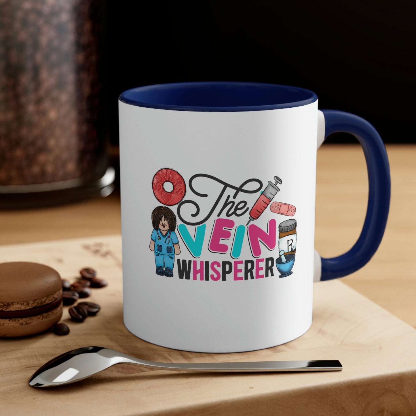 Nurse, Rn, Female 2, The Vein Whisperer, Coffee Mug, 11oz