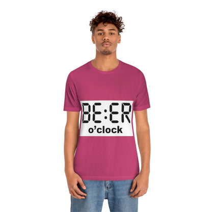 Beer O' Clock, , Unisex Jersey Short Sleeve Tee