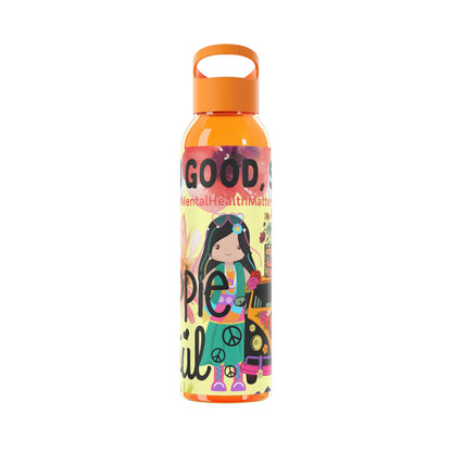 You Good Sis ? Mental Health Awareness Hippie Chic , Yellow Background Sky Water Bottle