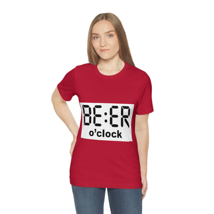 Beer O' Clock, , Unisex Jersey Short Sleeve Tee