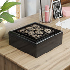 Black And Silver Gothic Skulls Jewelry Box Jewelry Box