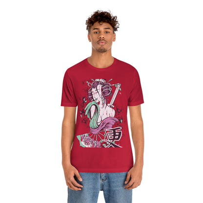 Geisha Girl, Unisex Jersey Short Sleeve Tee