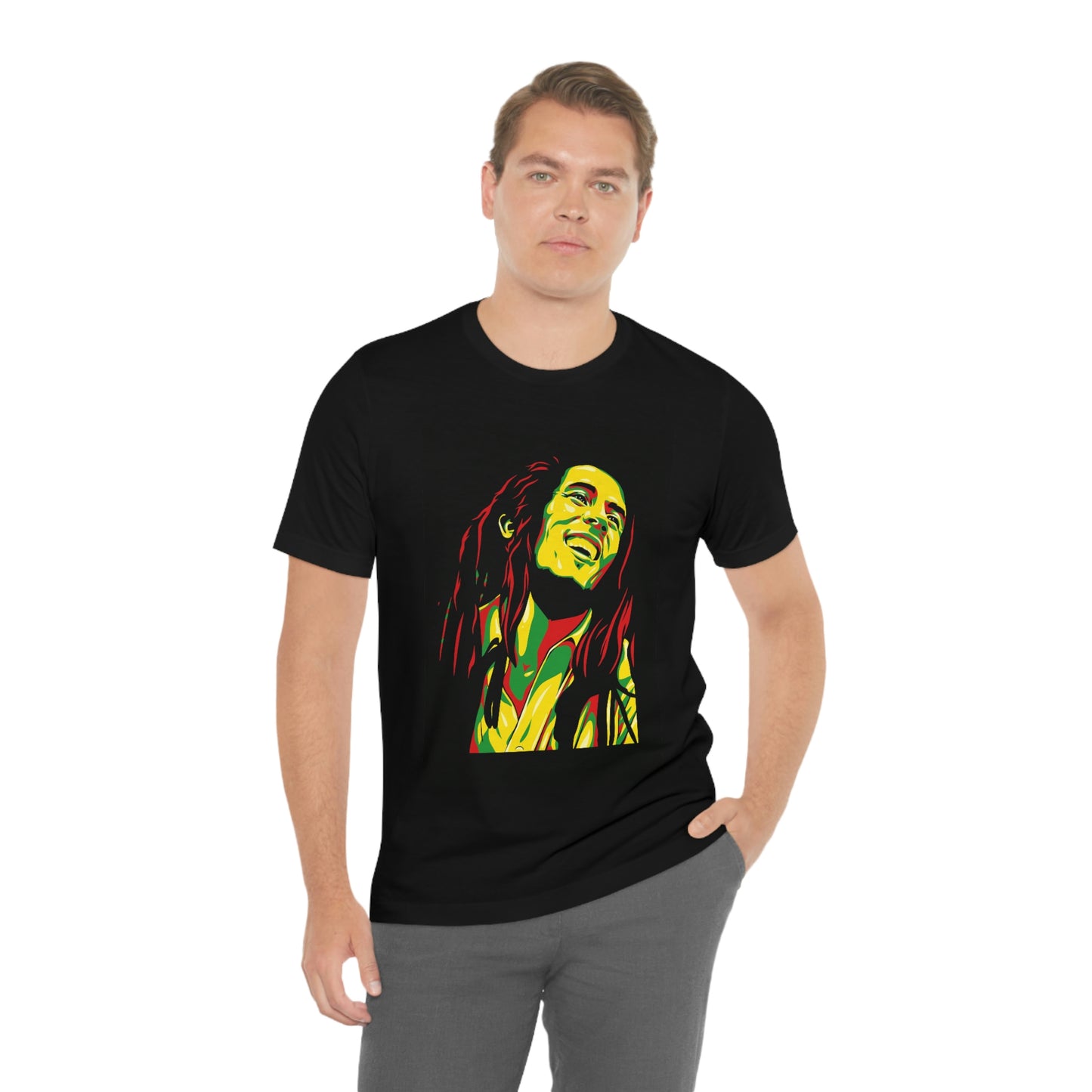 Raggae Music Legend , Unisex Jersey Short Sleeve Tee