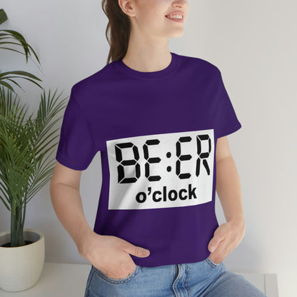 Beer O' Clock, , Unisex Jersey Short Sleeve Tee