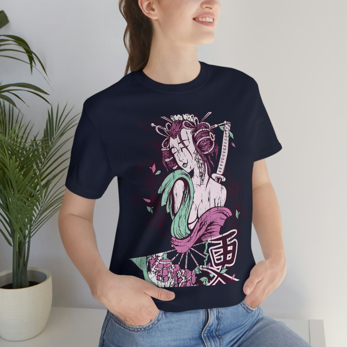 Geisha Girl, Unisex Jersey Short Sleeve Tee