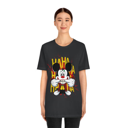 Ha Ha Ha Mickey, Unisex Jersey Short Sleeve Tee