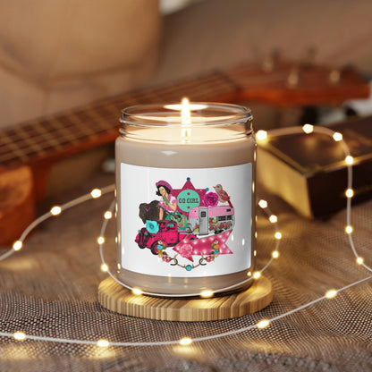 Go Girl Country Girl, Collage Horse Truck Motorhome Roses And More Scented Soy Candle, 9oz