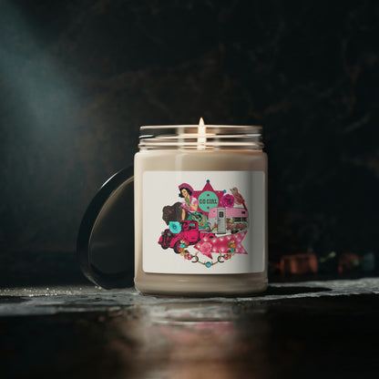 Go Girl Country Girl, Collage Horse Truck Motorhome Roses And More Scented Soy Candle, 9oz